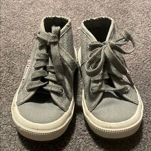 Superga Gray Canvas High-Tops